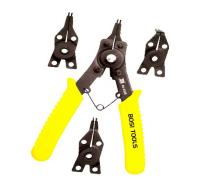 BS213267 съемник стопорных колец со сменными насадками