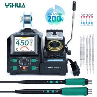 YIHUA 982D SE C210+C245 2х3pcs tips паяльная станция с двумя паяльниками