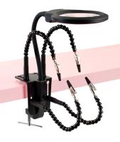 ZD-11N-1  держатель платы с лампой-лупой, на струбцине