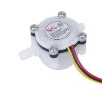 YF-S201 датчик расхода воды  DC 5-18V 1-30L/min 1.75MPa хомут