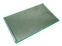G38 Макетная плата двухстороняя (9х15см) зеленая