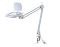 ZD-142A 3x Лупа лампа, на струбцине светодиодная