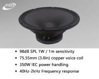 15W75-8S Динамик  НЧ  профессиональный 350Вт, 98дБ, 40Гц