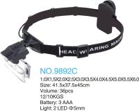 MG9892C obs Лупа налобная 6.0x с подсветкой