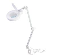 8608-D лупа лампа 5х, струбцина, FL