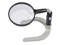 MG83021-L лупа с подсветкой на подставке, 2.5X-8X