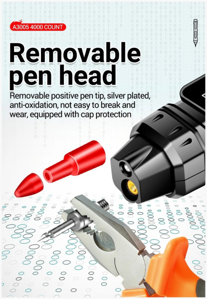 A3005 тестер мультиметр, NCV, фаза, 4000