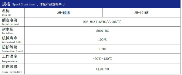 AM-1015E-M.G.R силовой разъем