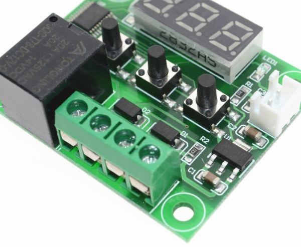 W1209 12V плата цифрового термометра с выносным датчиком (M3178)