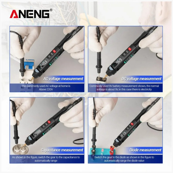 A3008 тестер мультиметр цифровой 6000 TRMS