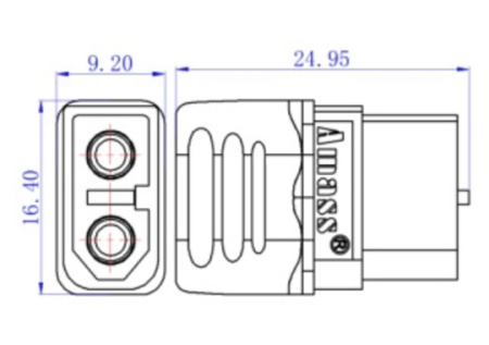XT60H-F.G.Y силовой разъем