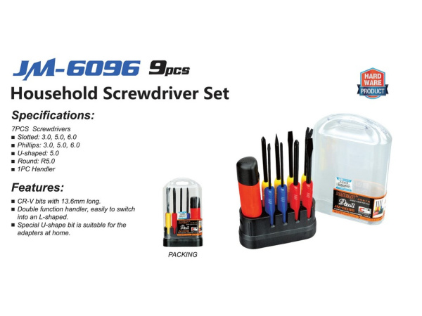 JM-6096 многофункциональный набор отверток 9в1
