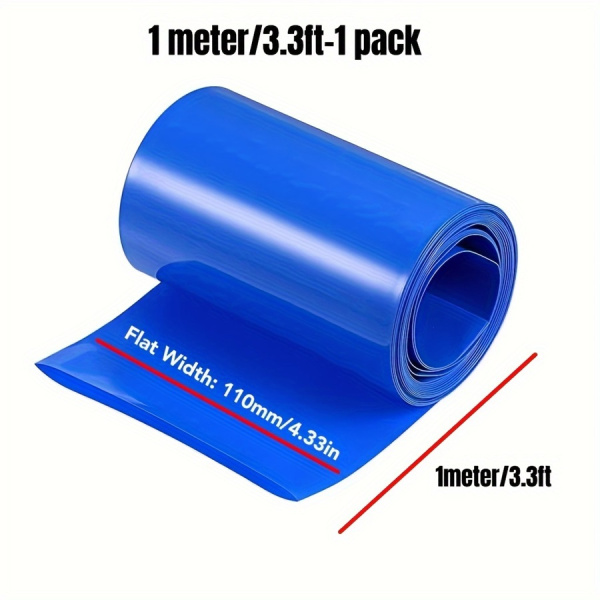 Термоусадочная трубка (рукав) для аккумуляторов, 110мм*1м