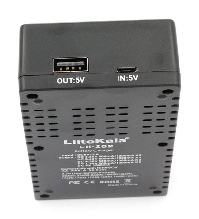 97082 LiitoKala Engineer Lii-202 для Ni-MH, Li-ion и LiFePO4, универсальное 2-х местное ЗУ