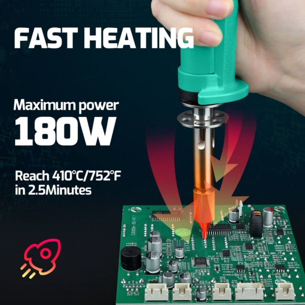 YIHUA929D-VI 80W Демонтажный паяльник