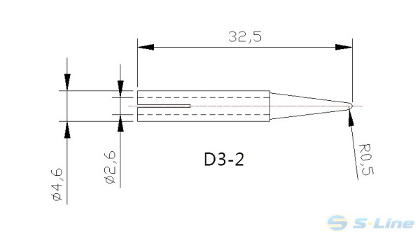 D3-2  long life жало для паяльника