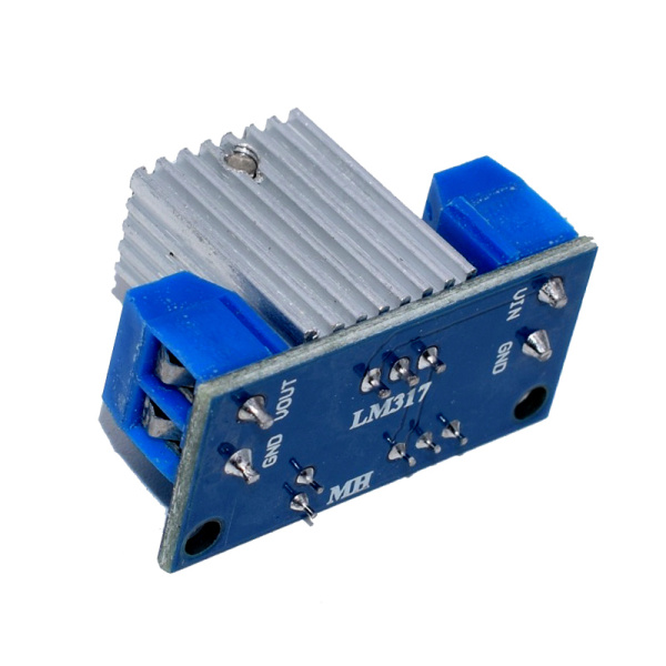 LM317 понижающий преобразователь вход 4,2-40V выход 0-40V 2.2A c радиатором (3463)