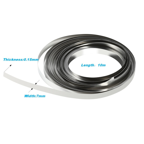 Никелевая лента 0,15мм*7мм для сборки АКБ, рулон 10м (Nickel Strip 0.15*7mm*10m)