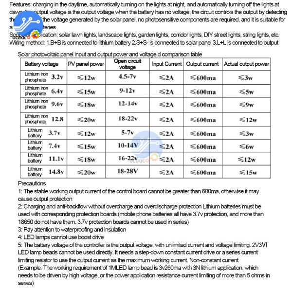 HW150 модуль включения освещения от солнечной панели 4-28в 20вт (KZY-M635-1)
