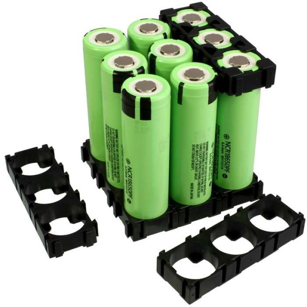 Модульный крепеж для батареи 18650, 3 ячейки, холдер-кронштейн наборный (97901)