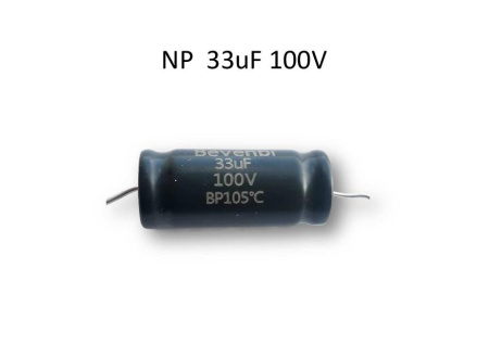 NP   33 uF 100V±10%  -40 +105C Low ESR неполярный электролитический конденсатор  13*31