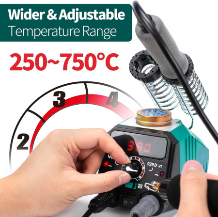 YIHUA939D-VI KIT 2в1 паяльная станция выжигатель по дереву