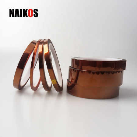 NKS-0130-K 25мм х 33м термостойкая полиимидная клейкая лента желтая