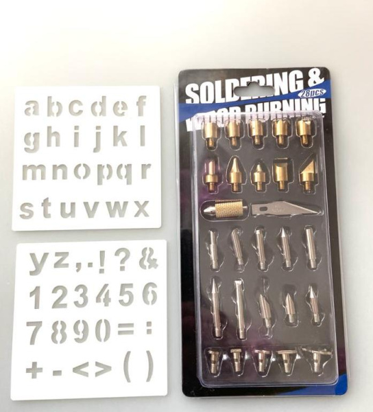 YIHUA947-VIII паяльник с набором насадок для выжигания