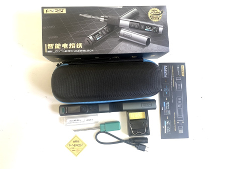 HS-02B Set1 паяльник с регулировкой температуры, USB, PD/QC, DC, 100Вт, черный