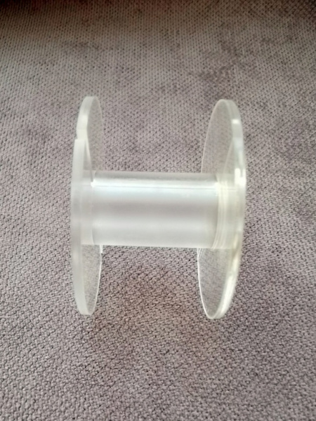 Катушка для индуктивности 40x25 прозрачная пластик Катушка для индуктивности 40x25 прозрачная пластик