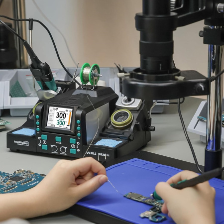 YIHUA982D-III mini tweezers+210 паяльная станция  ESD