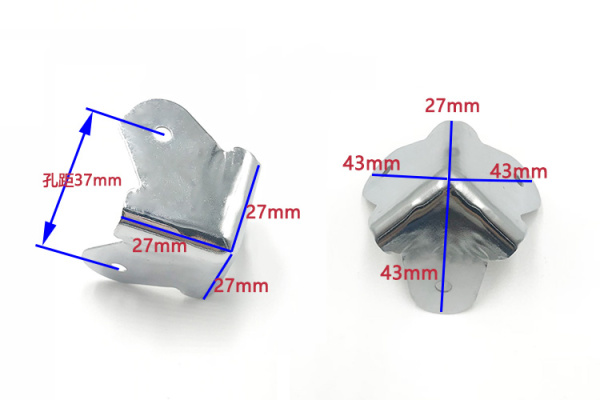 Защитный уголок 23x23x23mm металл , скругление (0014C) Защитный уголок 23x23x23mm металл , скругление (0014C)