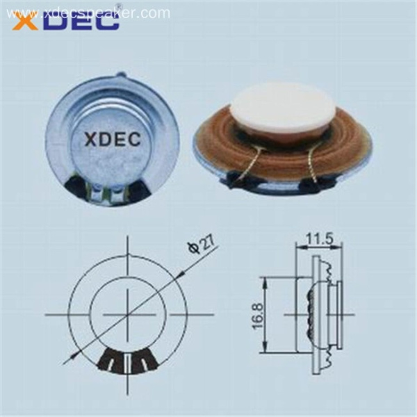 27Y04T-21NJ28 динамик вибрационный 3Вт 4Ом.