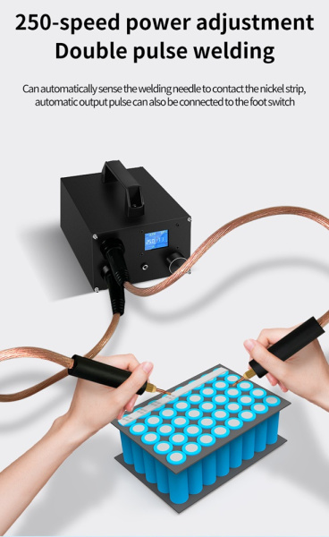 ZCZT-566 Ручной аппарат точечной сварки на суперконденсаторах, 3000Ф, 1400A max, 1.8'' LCD ZCZT-566 Ручной аппарат точечной сварки на суперконденсаторах, 3000Ф, 1400A max, 1.8'' LCD