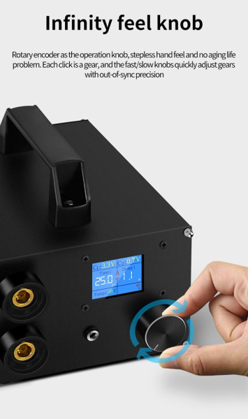 ZCZT-566 Ручной аппарат точечной сварки на суперконденсаторах, 3000Ф, 1400A max, 1.8'' LCD ZCZT-566 Ручной аппарат точечной сварки на суперконденсаторах, 3000Ф, 1400A max, 1.8'' LCD