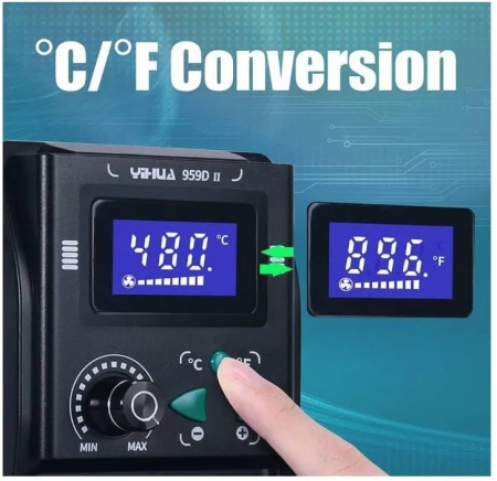 YH959D-II термовоздушная паяльная станция  ESD