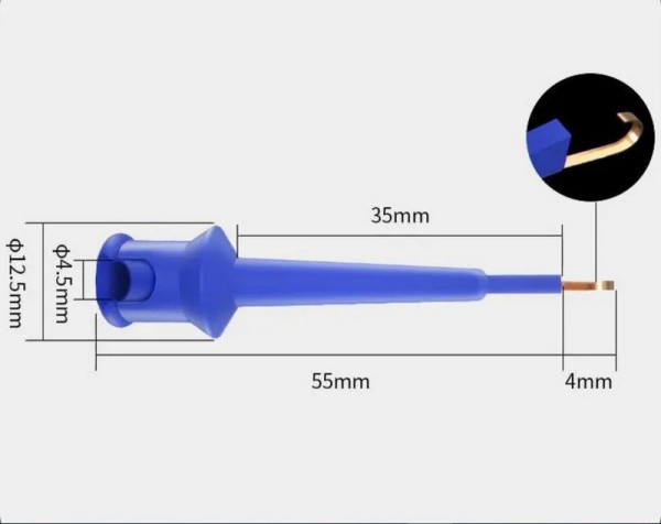 20-135 BLUE Щуп зацеп-крючок (FUT-1151-BL)