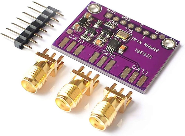Si5351 модуль программируемый генератор тактовой частоты I2C 8KHz-160MHz DC 3V-5V