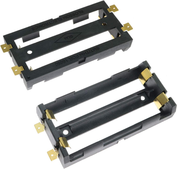 HB2S-SMD держатель  двух аккумуляторов 18650 на плату (FUT-18650-2)