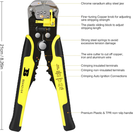 BS442104  стриппер автоматический , 0.2-6 mm
