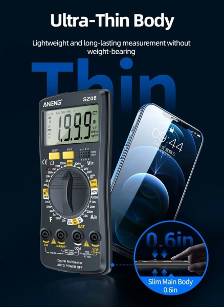 ANENG SZ08 мультиметр 1999 NCV