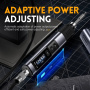 HS-02A Set4 паяльник с регулировкой, USB, блок питания, PD/QC, DC, 100Вт, 6 сменных жал, серебристый
