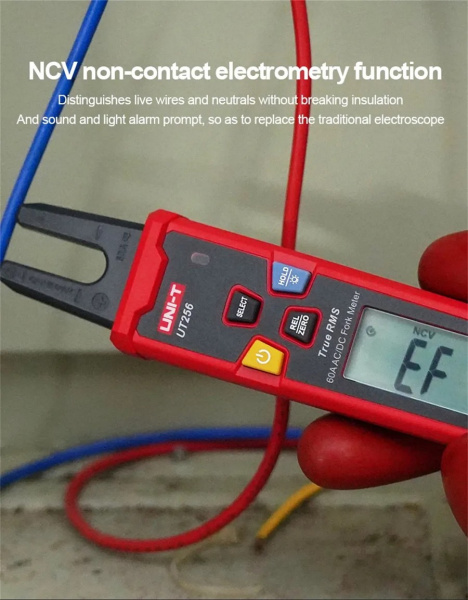 UT256  токовая вилка автомат True RMS 60A AC/DC