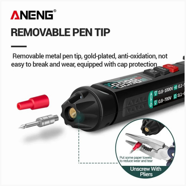 A3008 тестер мультиметр цифровой 6000 TRMS