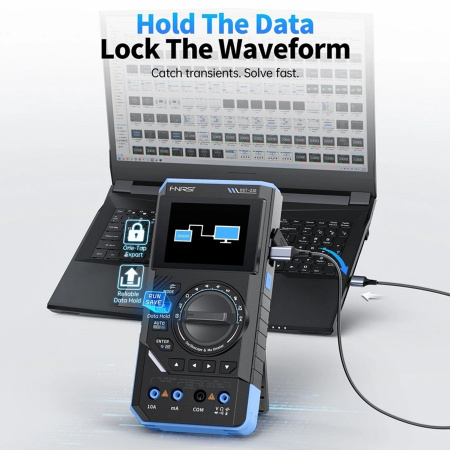 DST-210 3в1 осциллограф+мультиметр+генератор сигналов,10 MHZ,48MSa/s,19999 отсчетов, экран 2,8'