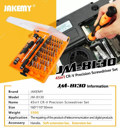 JM-8130 45 in 1 Набор отверток