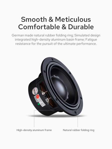 D6.8B Динамик НЧ СЧ, D166 мм, 60 Вт, R 8 Ом  85dB 43Hz - 4kHz
