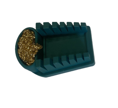 T02 green подставка для пайки проводов с губкой