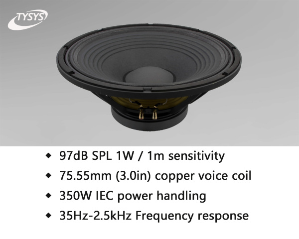 15W75-8PB    Динамик НЧ п 350Вт, 97дБ, 35Гц