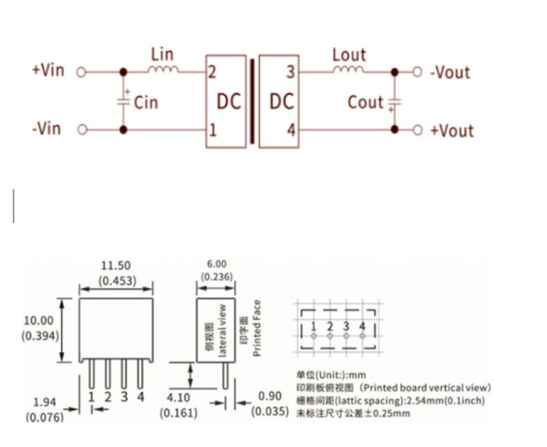 B0505S-1W DC-DC изолированный преобразователь